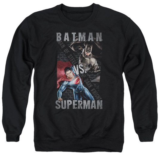 Batman v Superman Hero Split - Men's Crewneck Sweatshirt