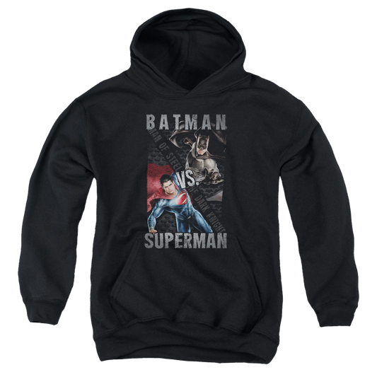 Batman v Superman Hero Split - Youth Hoodie