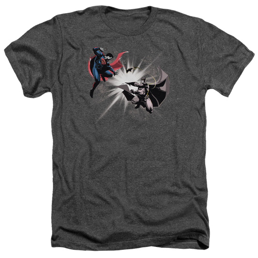 Batman v Superman Fight Burst - Men's Heather T-Shirt Style001