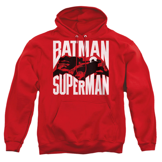 Batman v Superman Silhouette Fight - Pullover Hoodie