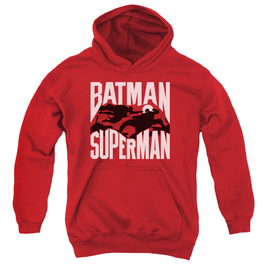 Batman v Superman Silhouette Fight - Youth Hoodie Style001