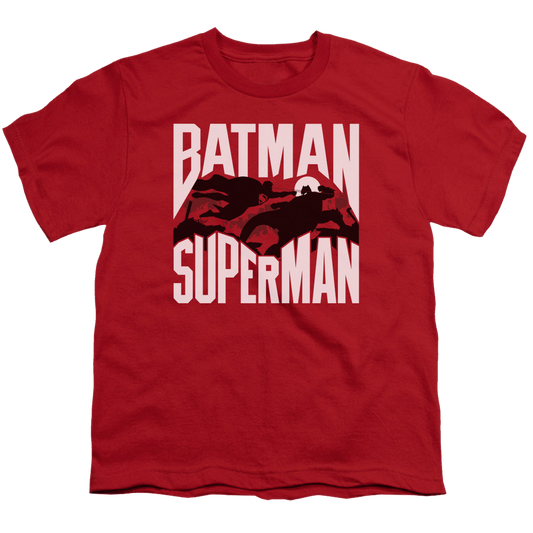 Batman v Superman Silhouette Fight - Youth T-Shirt