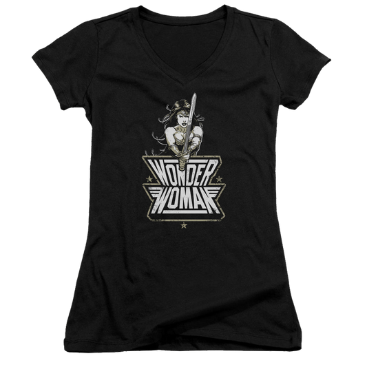 Batman v Superman Tough - Juniors V-Neck T-Shirt