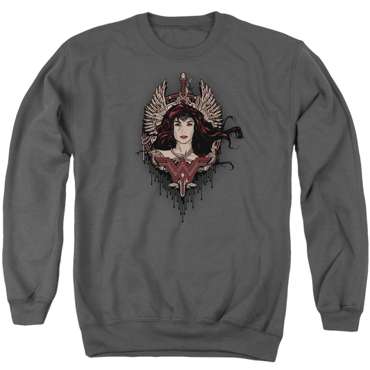 Batman v Superman Winged Goddess - Men's Crewneck Sweatshirt Style001