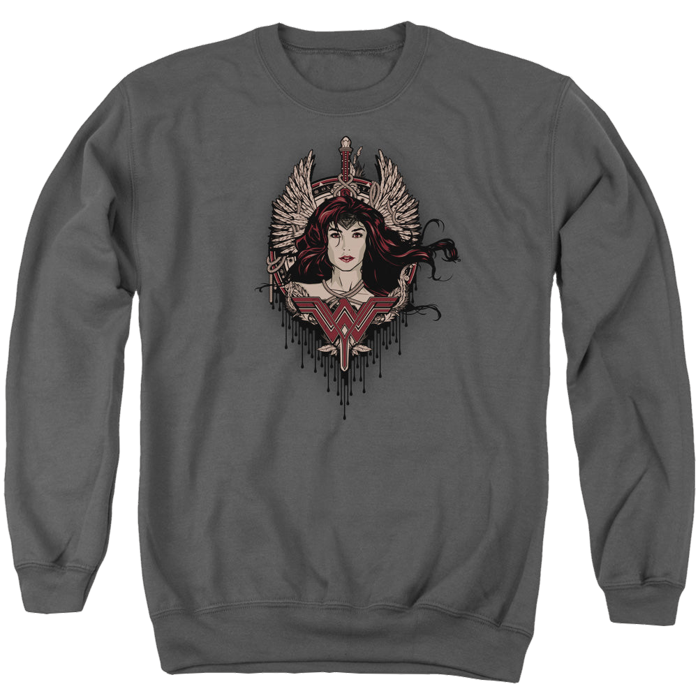 Batman v Superman Winged Goddess - Men's Crewneck Sweatshirt