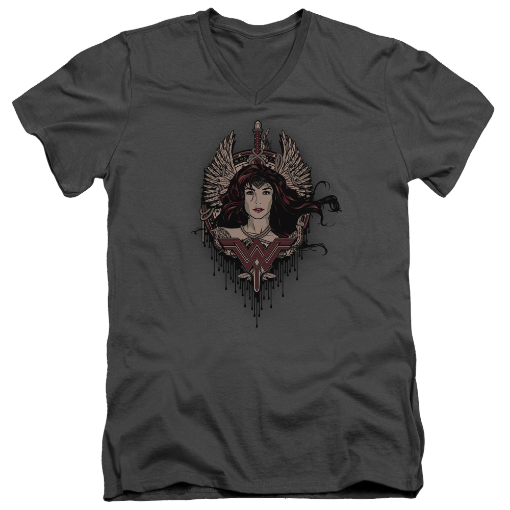 Batman v Superman Winged Goddess - Men's V-Neck T-Shirt Style001