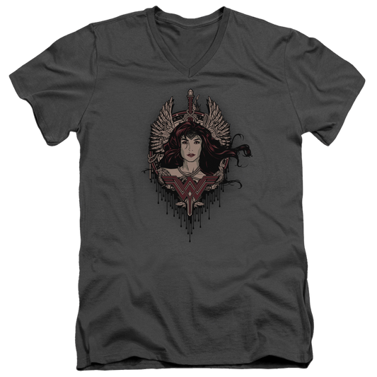 Batman v Superman Winged Goddess - Men's V-Neck T-Shirt Style001
