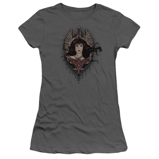 Batman v Superman Winged Goddess - Juniors T-Shirt