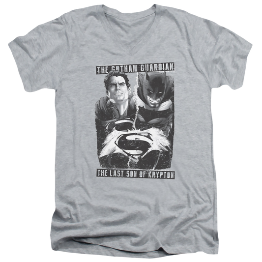 Batman v Superman Guardian V Son - Men's V-Neck T-Shirt