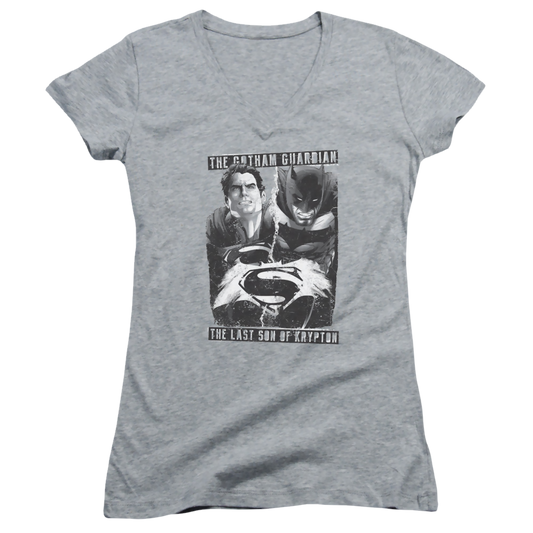 Batman v Superman Guardian V Son - Juniors V-Neck T-Shirt