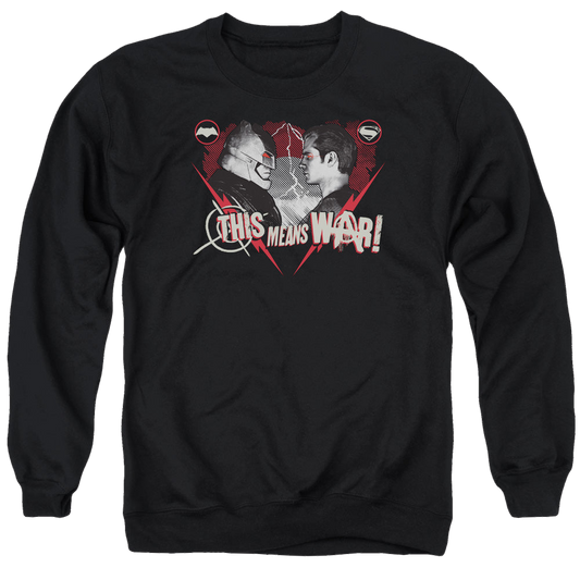 Batman v Superman This Means War - Men's Crewneck Sweatshirt