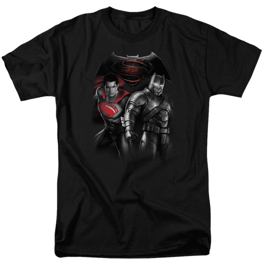 Batman v Superman Stand Off - Men's Regular Fit T-Shirt Style001