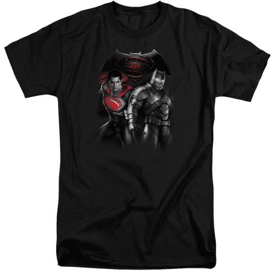 Batman v Superman Stand Off - Men's Tall Fit T-Shirt