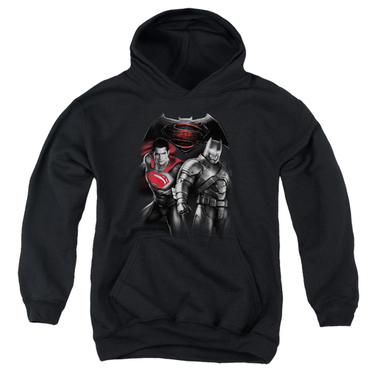 Batman v Superman Stand Off - Youth Hoodie Style001