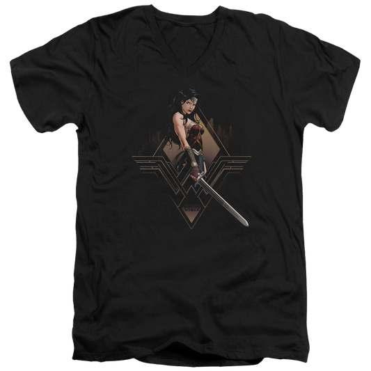 Batman v Superman City Girl - Men's V-Neck T-Shirt Style001