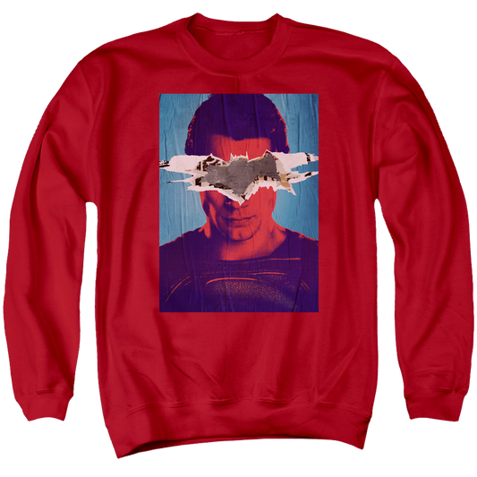 Batman v Superman Superman Poster - Men's Crewneck Sweatshirt