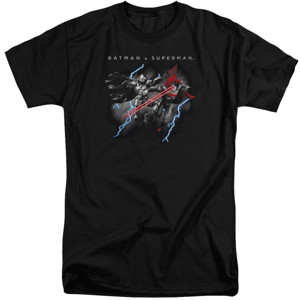 Batman v Superman Lightning Fight - Men's Tall Fit T-Shirt Style001
