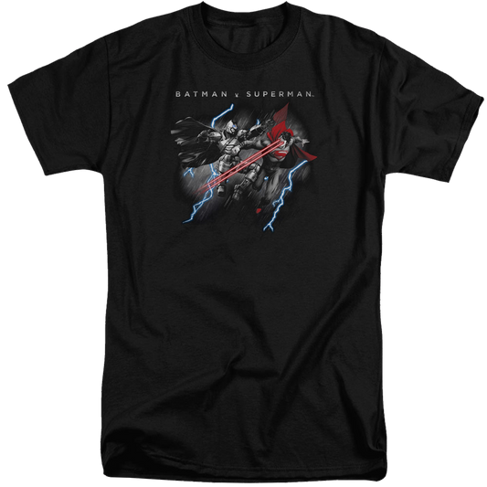 Batman v Superman Lightning Fight - Men's Tall Fit T-Shirt