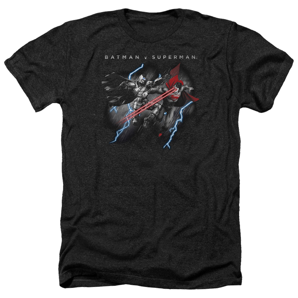 Batman v Superman Lightning Fight - Men's Heather T-Shirt