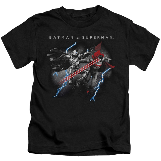 Batman v Superman Lightning Fight - Kid's T-Shirt