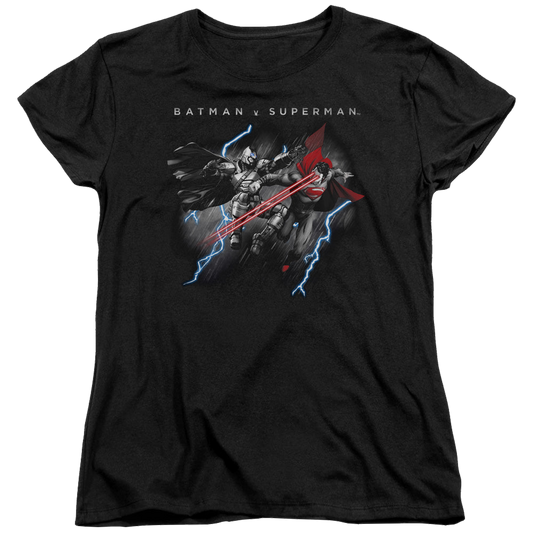 Batman v Superman Lightning Fight - Women's T-Shirt