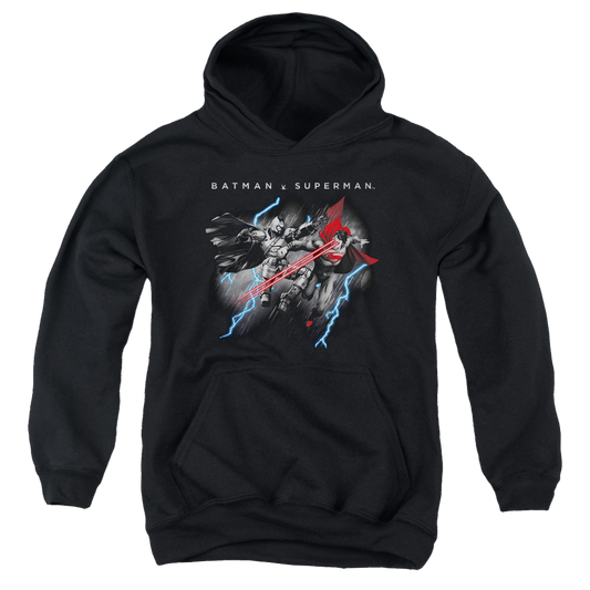 Batman v Superman Lightning Fight - Youth Hoodie Style001