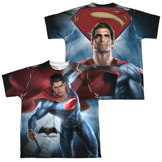 Batman v Superman Superman Light (Front/Back Print) - Youth All-Over Print T-Shirt