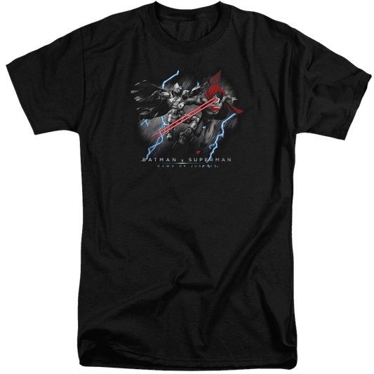 Batman v Superman Lightning V Heat Vision - Men's Tall Fit T-Shirt