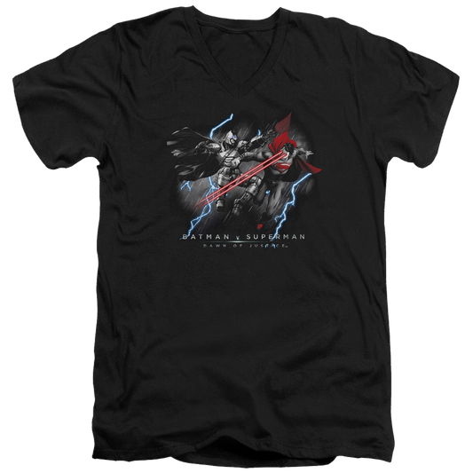 Batman v Superman Lightning V Heat Vision - Men's V-Neck T-Shirt
