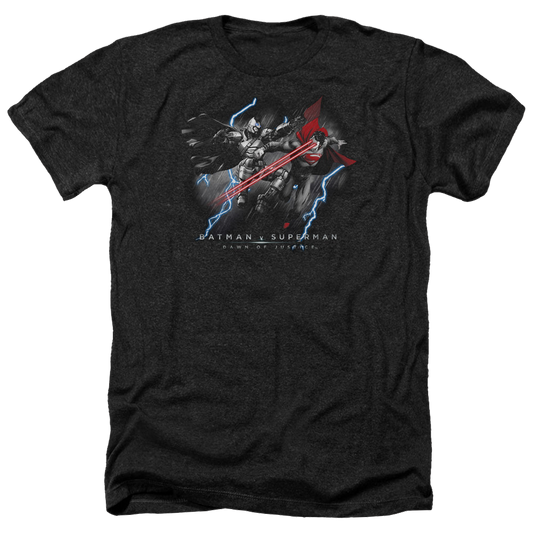 Batman v Superman Lightning V Heat Vision - Men's Heather T-Shirt
