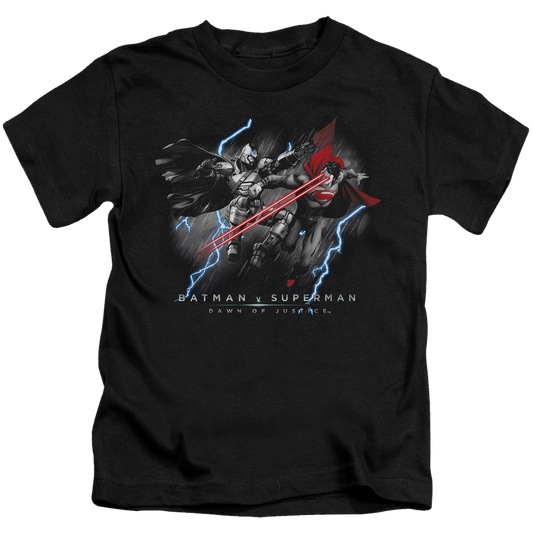 Batman v Superman Lightning V Heat Vision - Kid's T-Shirt Style001