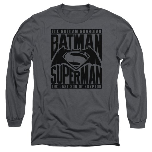 Batman v Superman Title Fight - Men's Long Sleeve T-Shirt