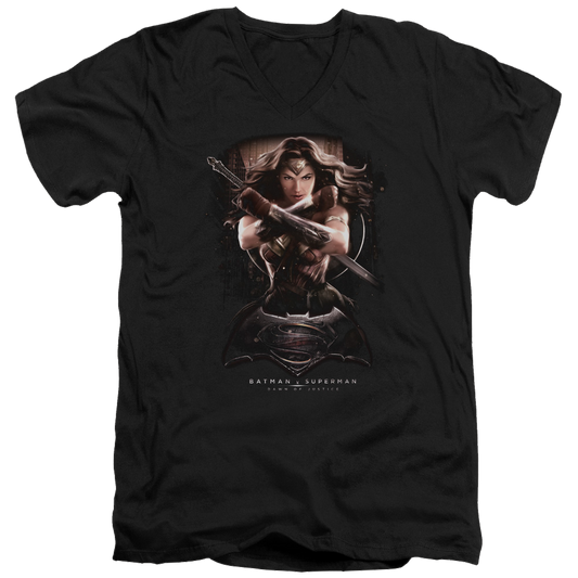 Batman v Superman Ww Ground Zero - Men's V-Neck T-Shirt Style001