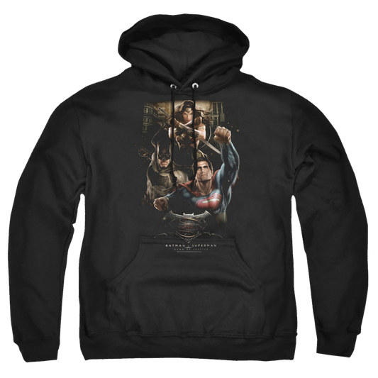 Batman v Superman Three In Action - Pullover Hoodie Style001