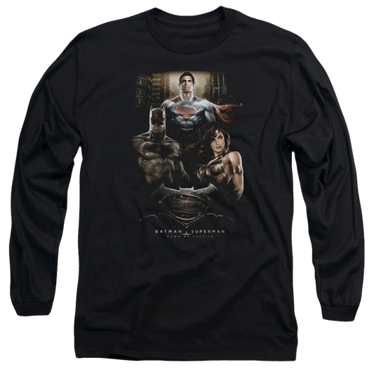 Batman v Superman Thre Three - Men's Long Sleeve T-Shirt Style001