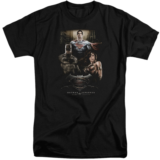 Batman v Superman Thre Three - Men's Tall Fit T-Shirt