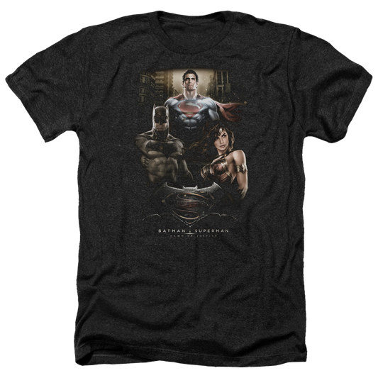 Batman v Superman Thre Three - Men's Heather T-Shirt Style001