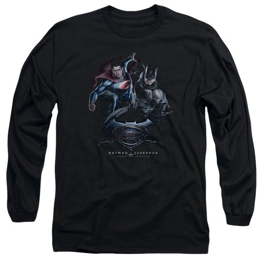 Batman v Superman Team Up - Men's Long Sleeve T-Shirt Style001