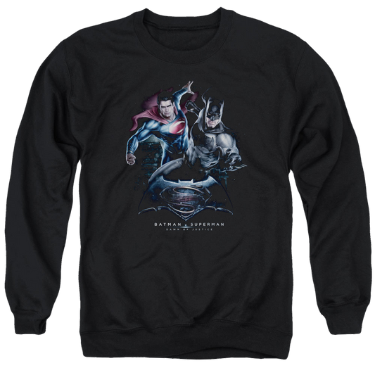 Batman v Superman Team Up - Men's Crewneck Sweatshirt Style001