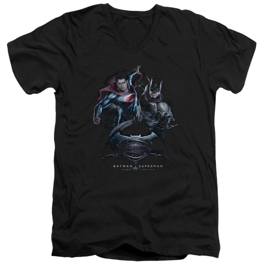 Batman v Superman Team Up - Men's V-Neck T-Shirt