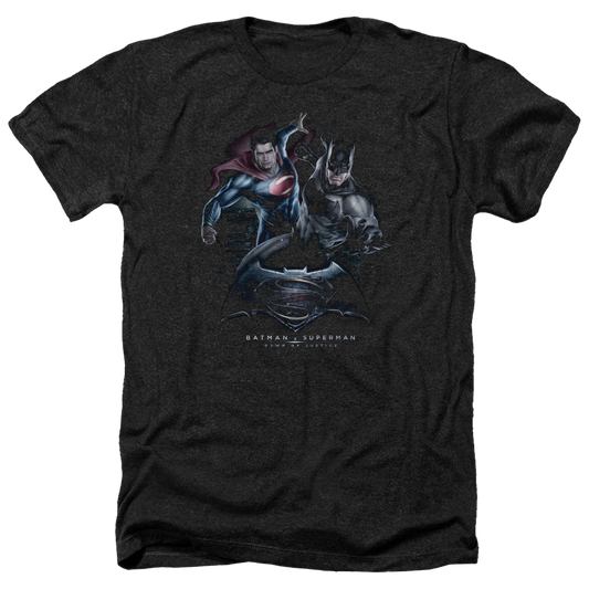 Batman v Superman Team Up - Men's Heather T-Shirt