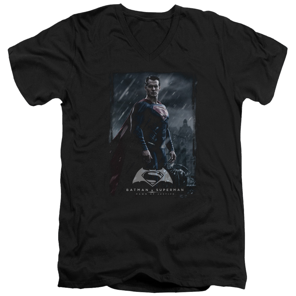 Batman v Superman Supe Poster - Men's V-Neck T-Shirt Style001