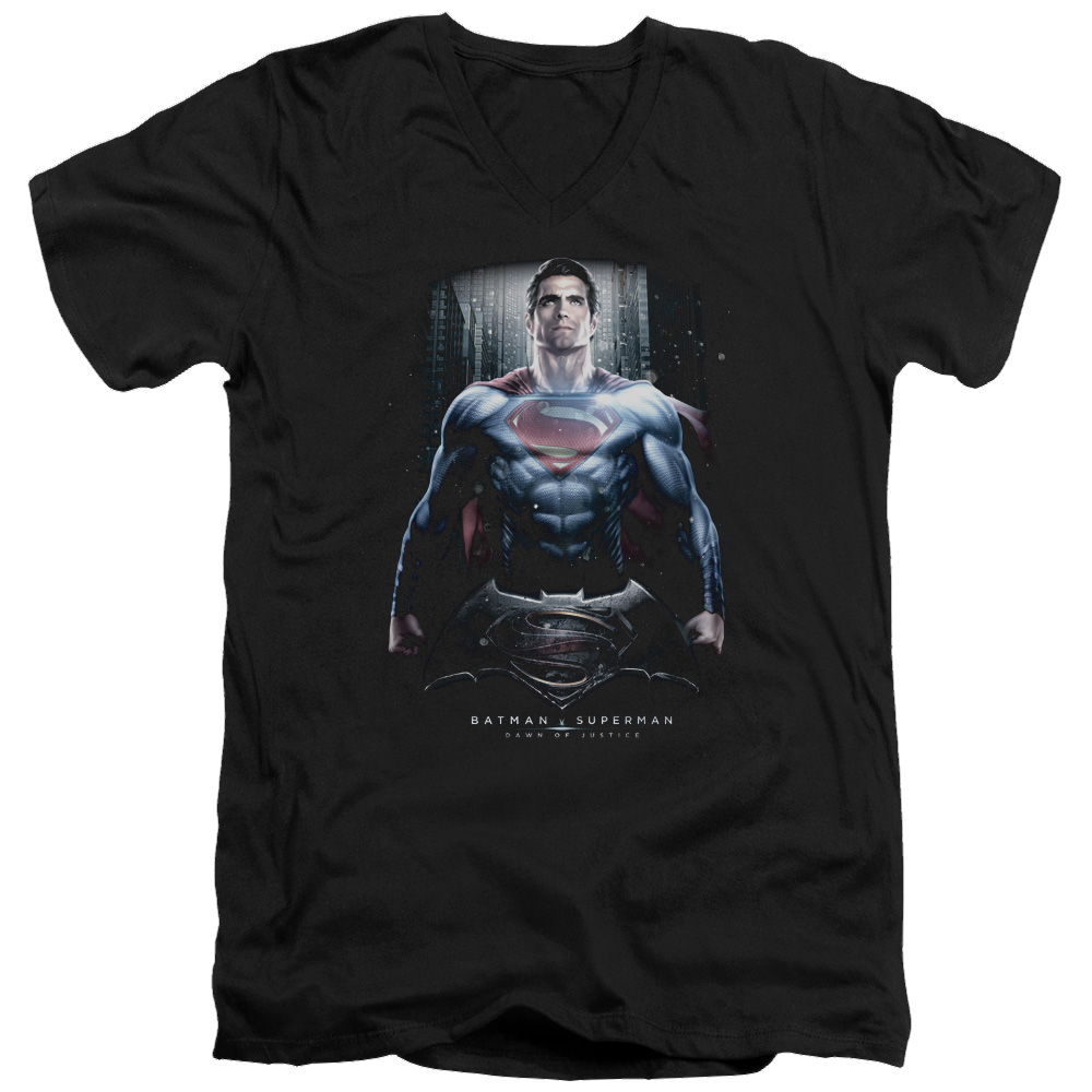 Batman v Superman Supe Ground Zero - Men's V-Neck T-Shirt Style001