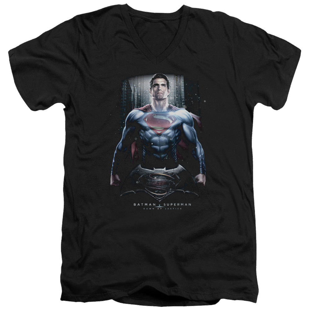 Batman v Superman Supe Ground Zero - Men's V-Neck T-Shirt