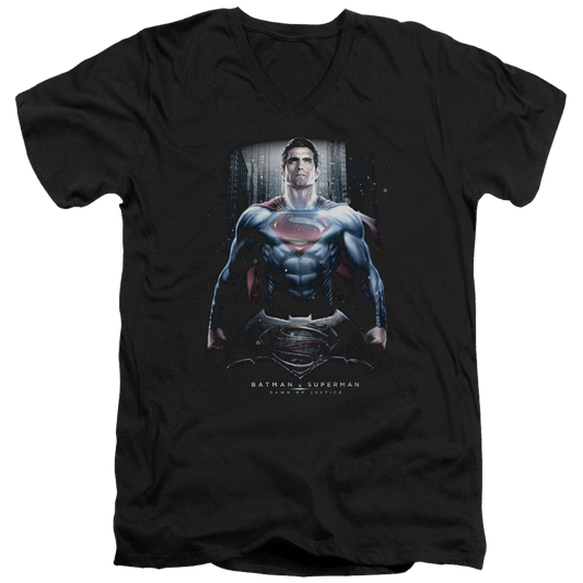 Batman v Superman Supe Ground Zero - Men's V-Neck T-Shirt