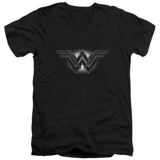 Batman v Superman Glow Emblem - Men's V-Neck T-Shirt Style001
