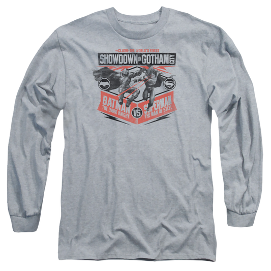 Batman v Superman Showdown In Gotham - Men's Long Sleeve T-Shirt Style001