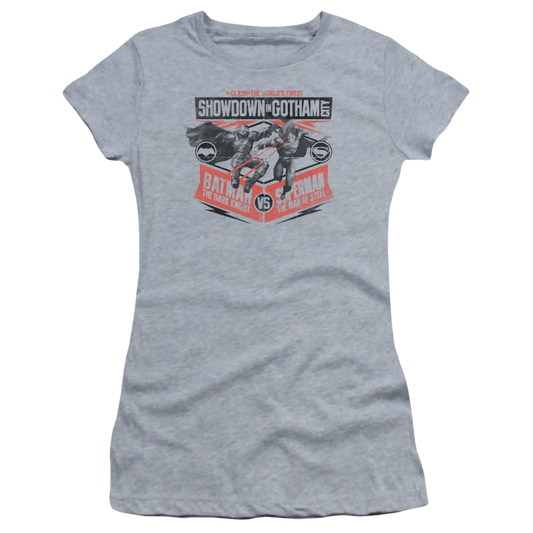 Batman v Superman Showdown In Gotham - Juniors T-Shirt Style001