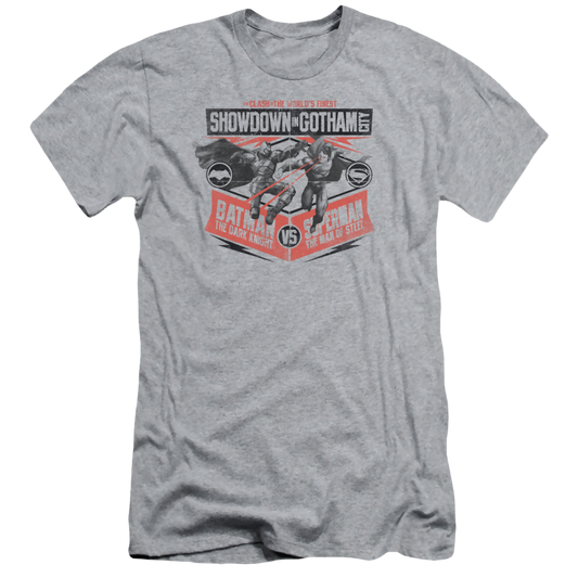 Batman v Superman Showdown In Gotham - Men's Slim Fit T-Shirt Style001
