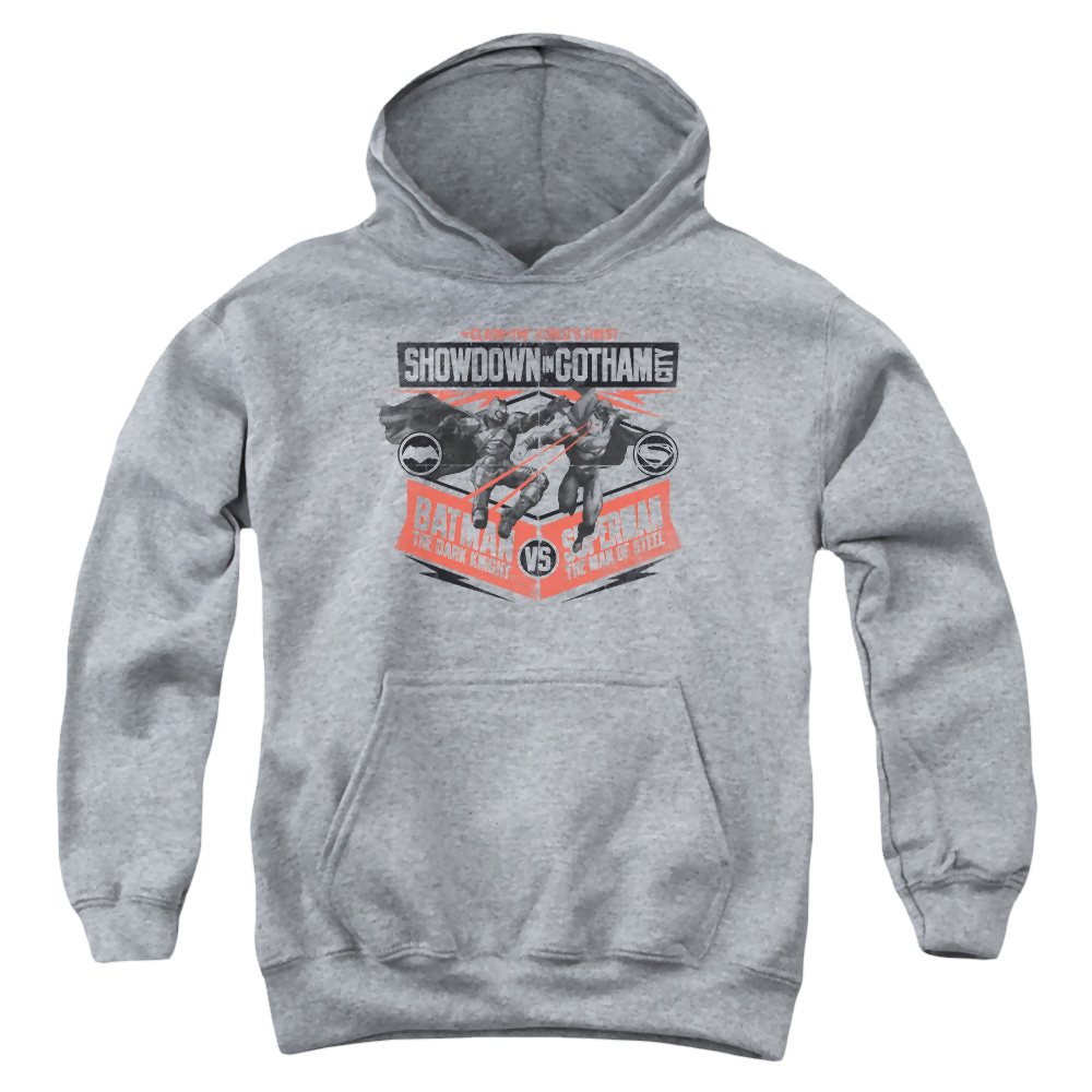 Batman v Superman Showdown In Gotham - Youth Hoodie Style001